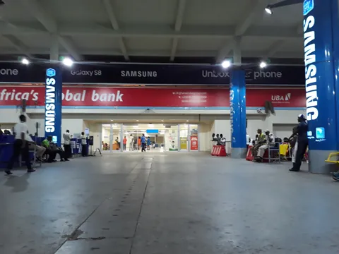 Arrivals lounge at Accra International Airport (formerly Kotoka), where many pre-booked car rental and hire pickups begin