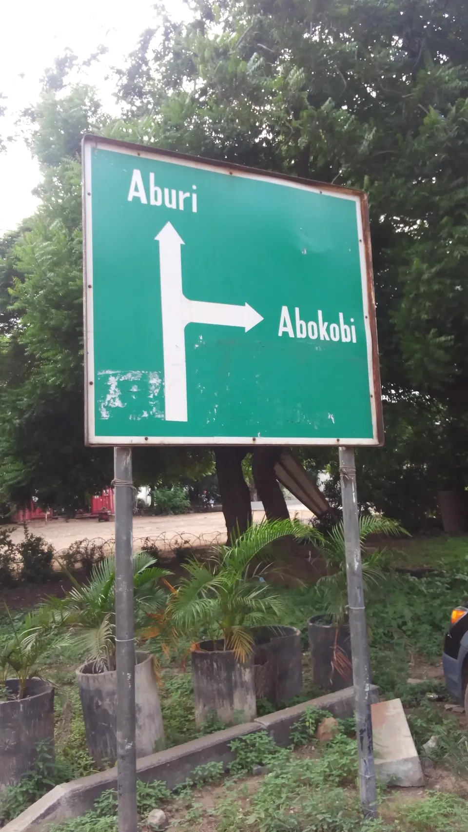 A selection of Ghanaian road signs