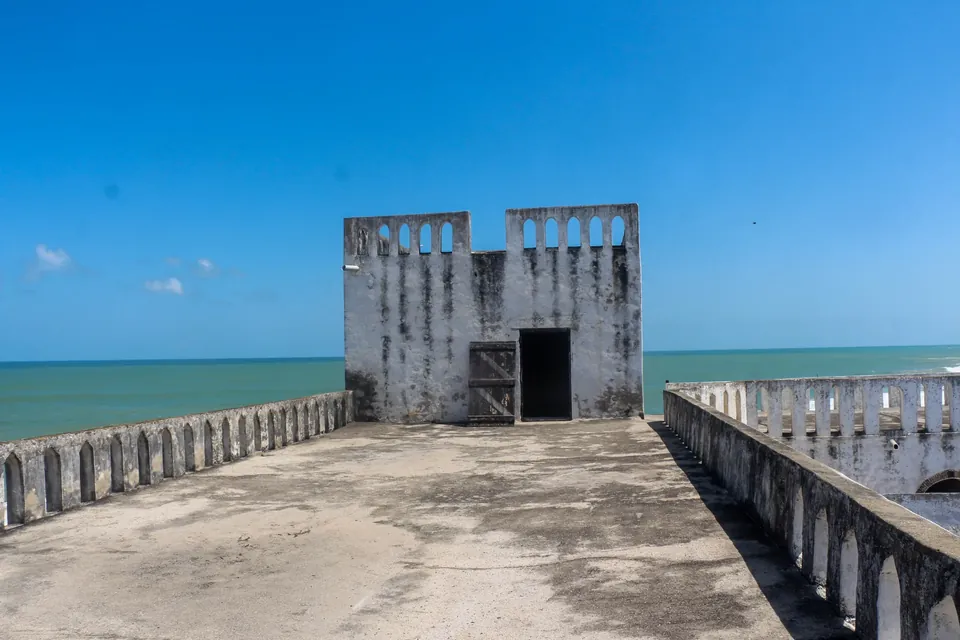 Elmina Castle (St George's Castle) on the coast at Elmina in Ghana's Central Region